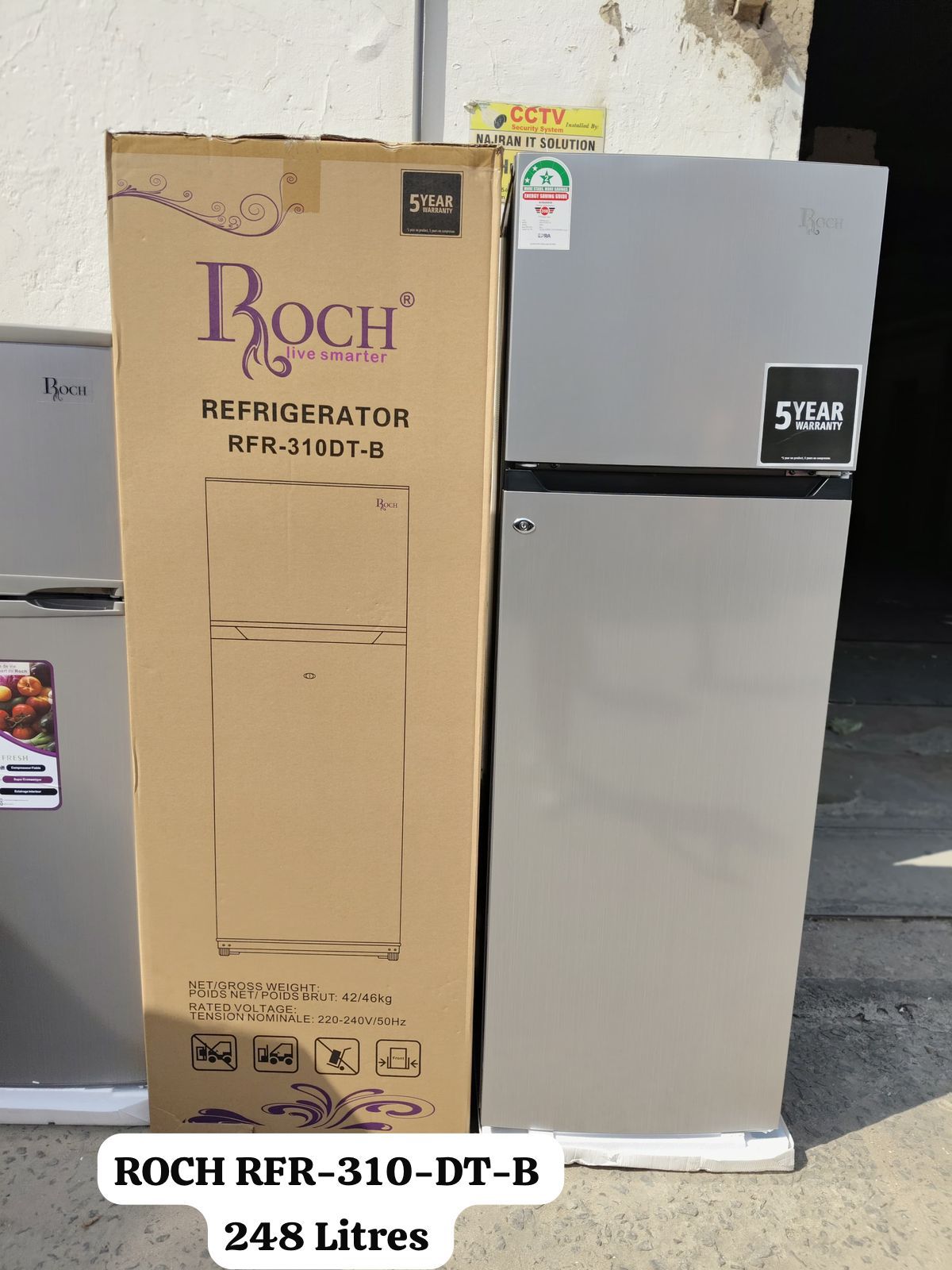 ROCH Refrigerator 248L (RFR-310DT-B) 