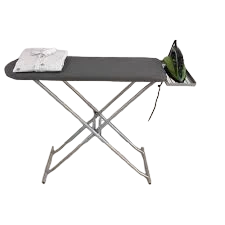 Foldable Ironing Board with Storage Tray – Space-Saving, Adjustable Height, and Sturdy Design