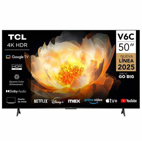 TCL 50" UHD 4K Smart TV (V6C, 2025 Model)