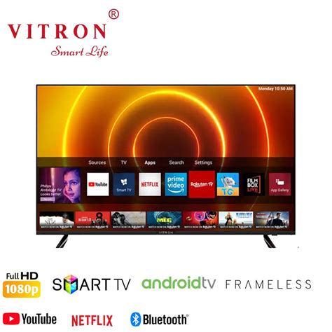 Vitron 32″ Smart Android Frameless TV with Bluetooth.