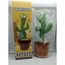 Dancing Cactus Toy – Interactive Plush Toy with Lights & Music for Kids