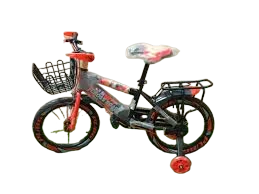 16″ Kids Bicycle Orange/Black – Size 16 Children’s Bike with Training Wheels & Front Basket (Age 4‑7)”