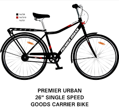 Premier Urban 26'' Single Speed Goods Carrier Bike