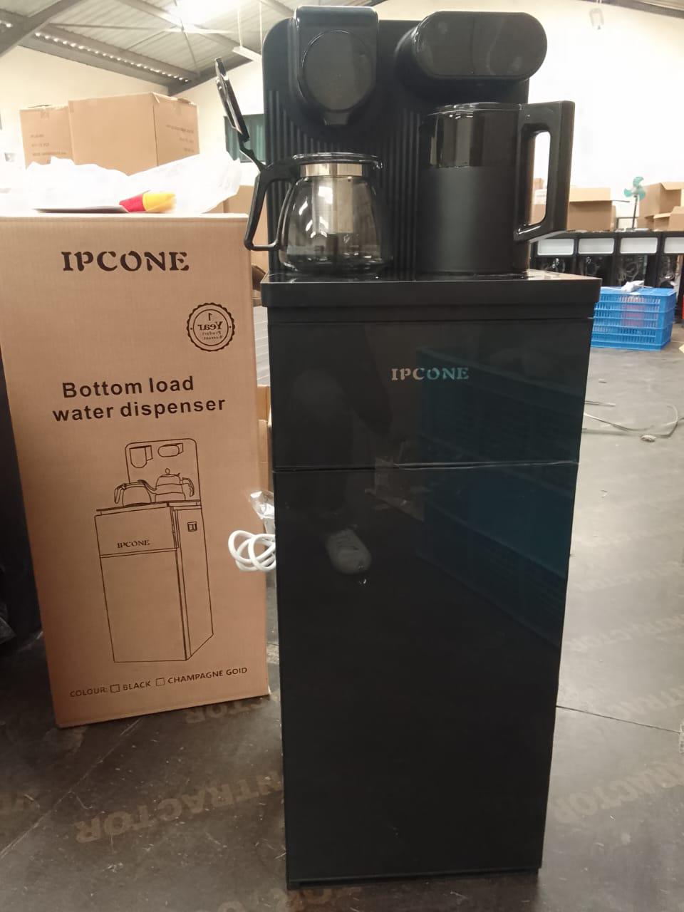 IPCONE black a1c hot and cold bottom load water dispenser.