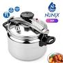 NUNIX Non-Explosive Pressure Cooker – Safe, Stainless Steel, Multiple Sizes (5L, 7L, 9L, 11L, 15L)”