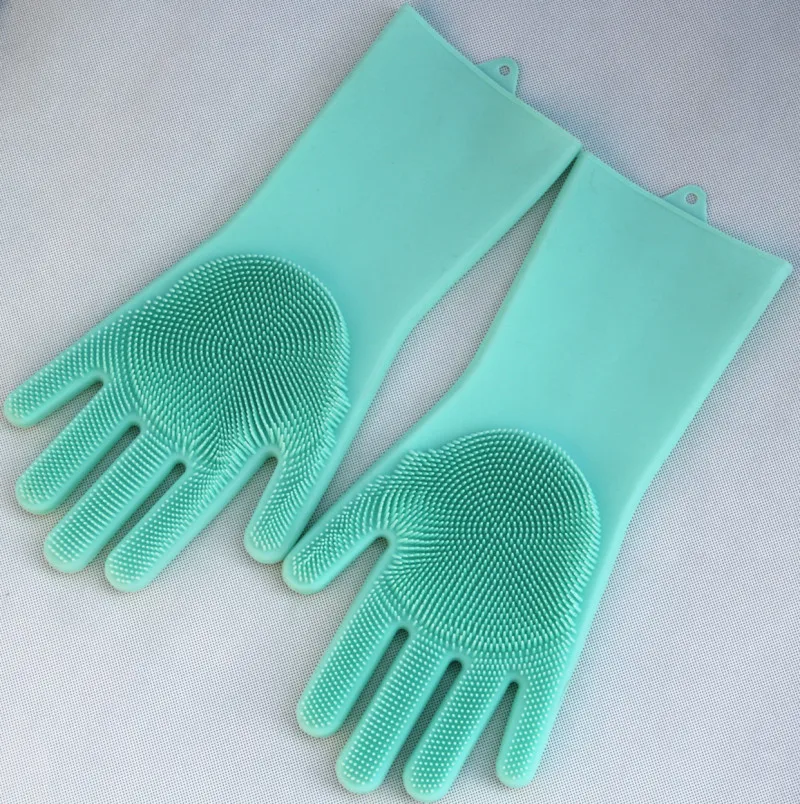 Silicon Dishwashing Kitchen Gloves