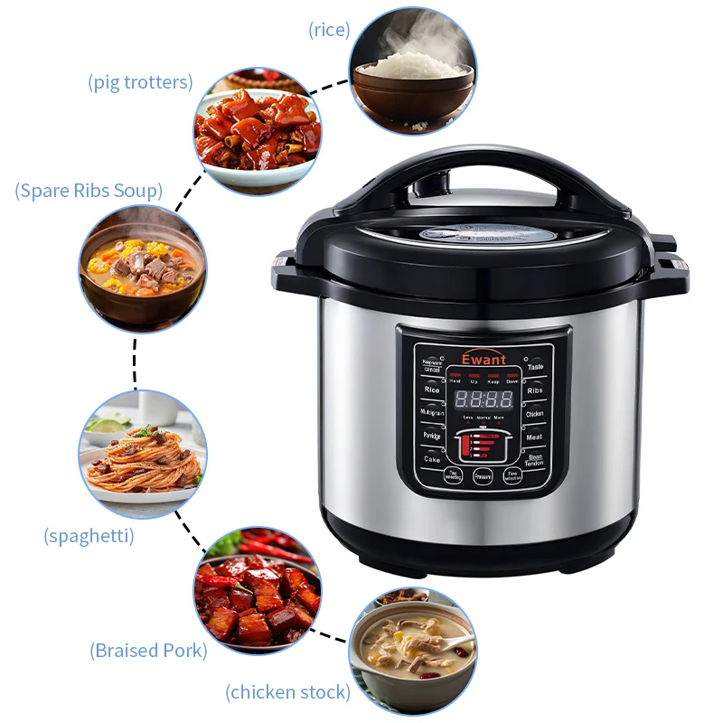  6L Electrical Pressure Cooker - Stainless Steel