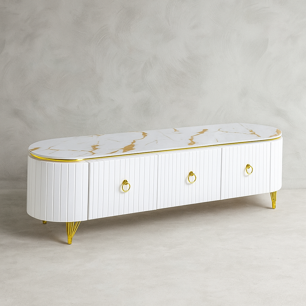 Modern Marble TV Stand
