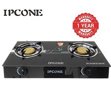 Ipcone Cooker 2 Burner - Glass Top And Gas Stove Double Burner.