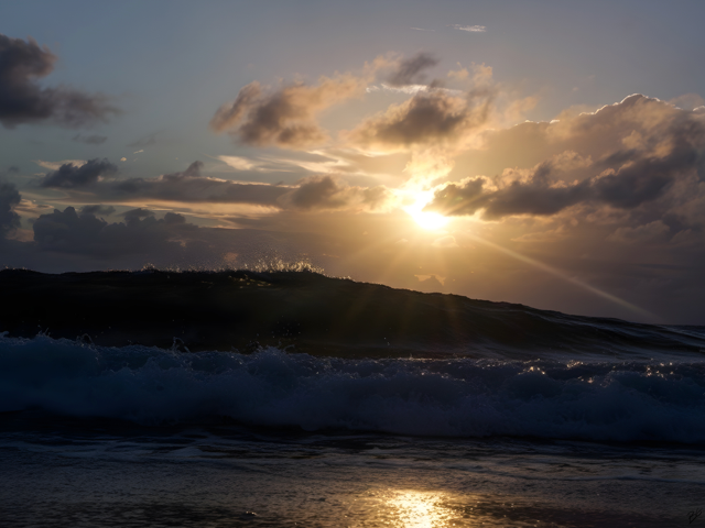 Sunrise Over the Waves – Cancún, Mexico