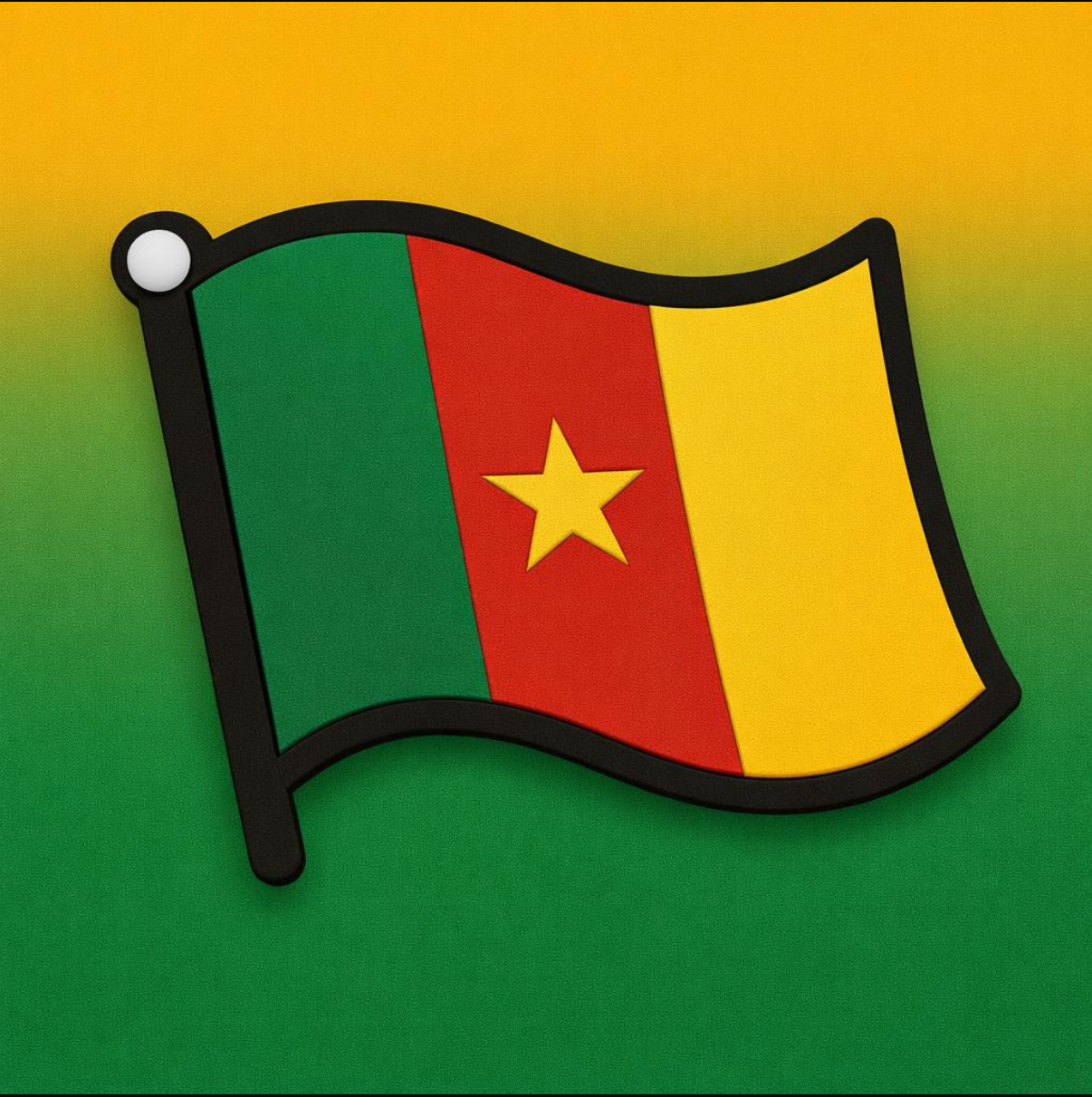 Charms Drapeau du Cameroun