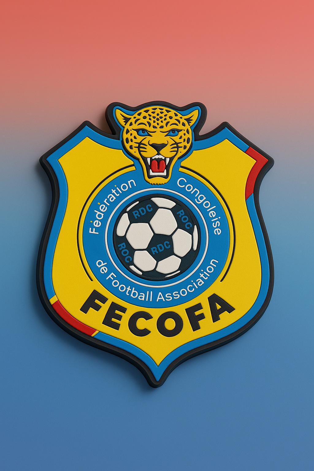 🇨🇩 Charms Écusson de la FECOFA