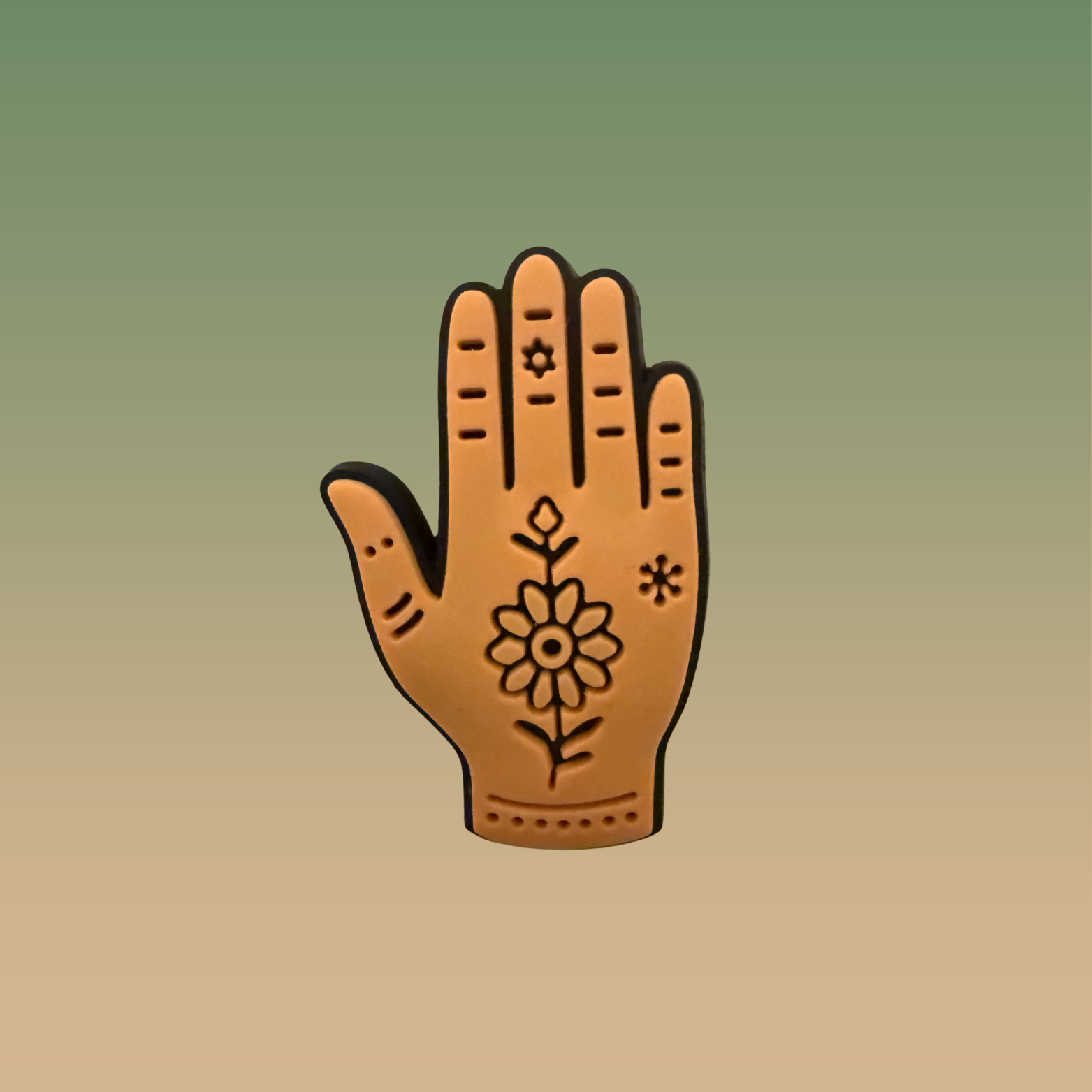 🪬  Charms Main Fatma Fleurie – Charme Porte-Bonheur pour Crocs