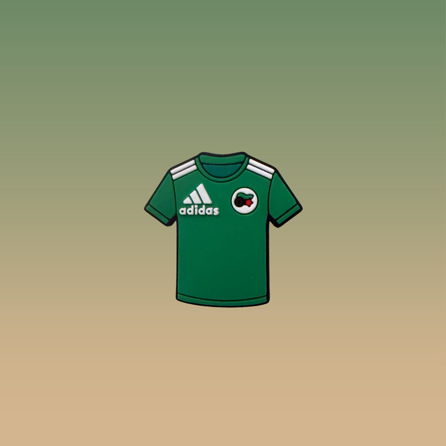 💚⚽  Charms Maillot Équipe d’Algérie – Charme Football pour Crocs