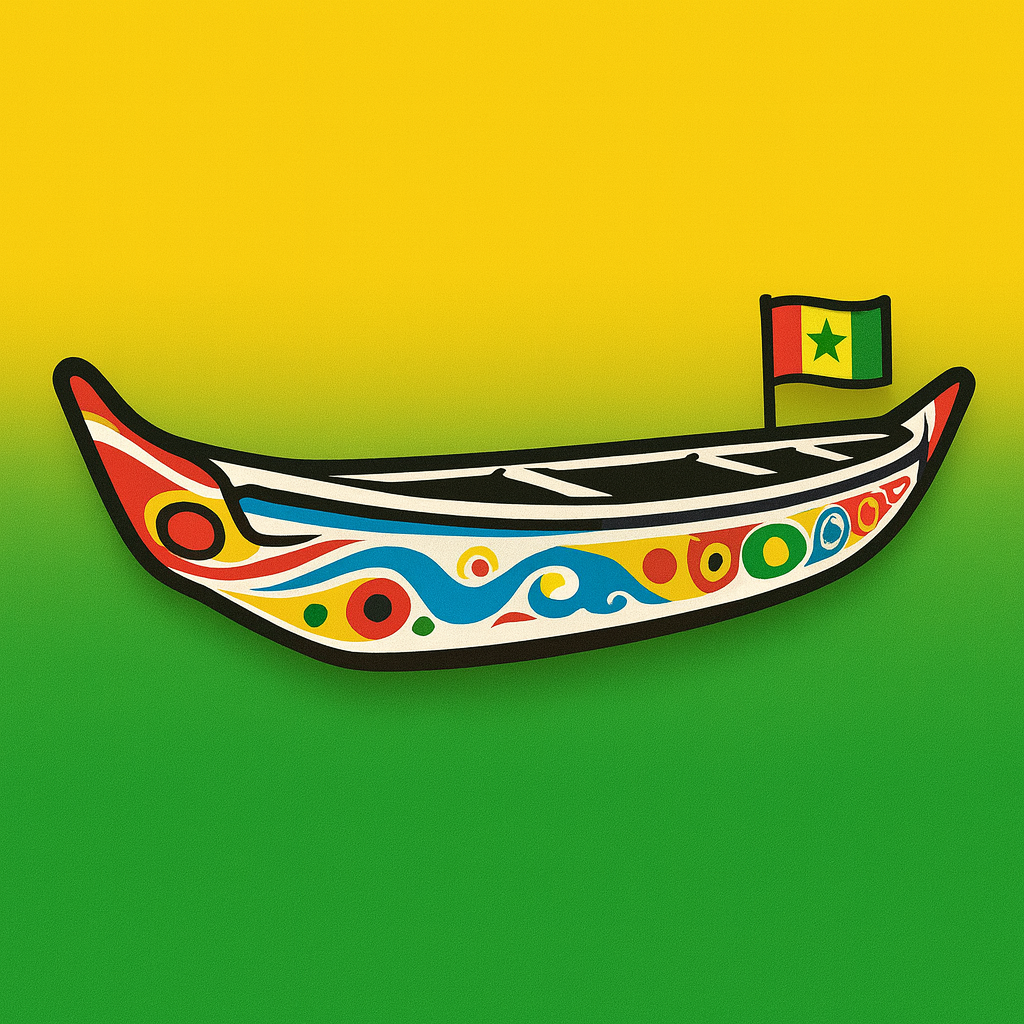 🛶 Charms Barque Sénégalaise 