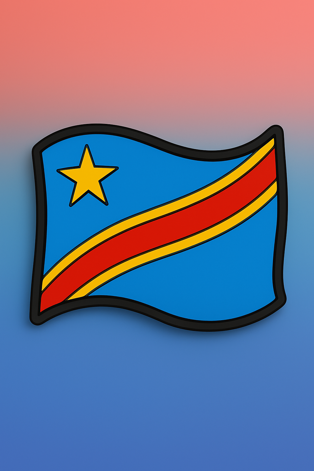 🇨🇩 Charms Drapeau de la RDC