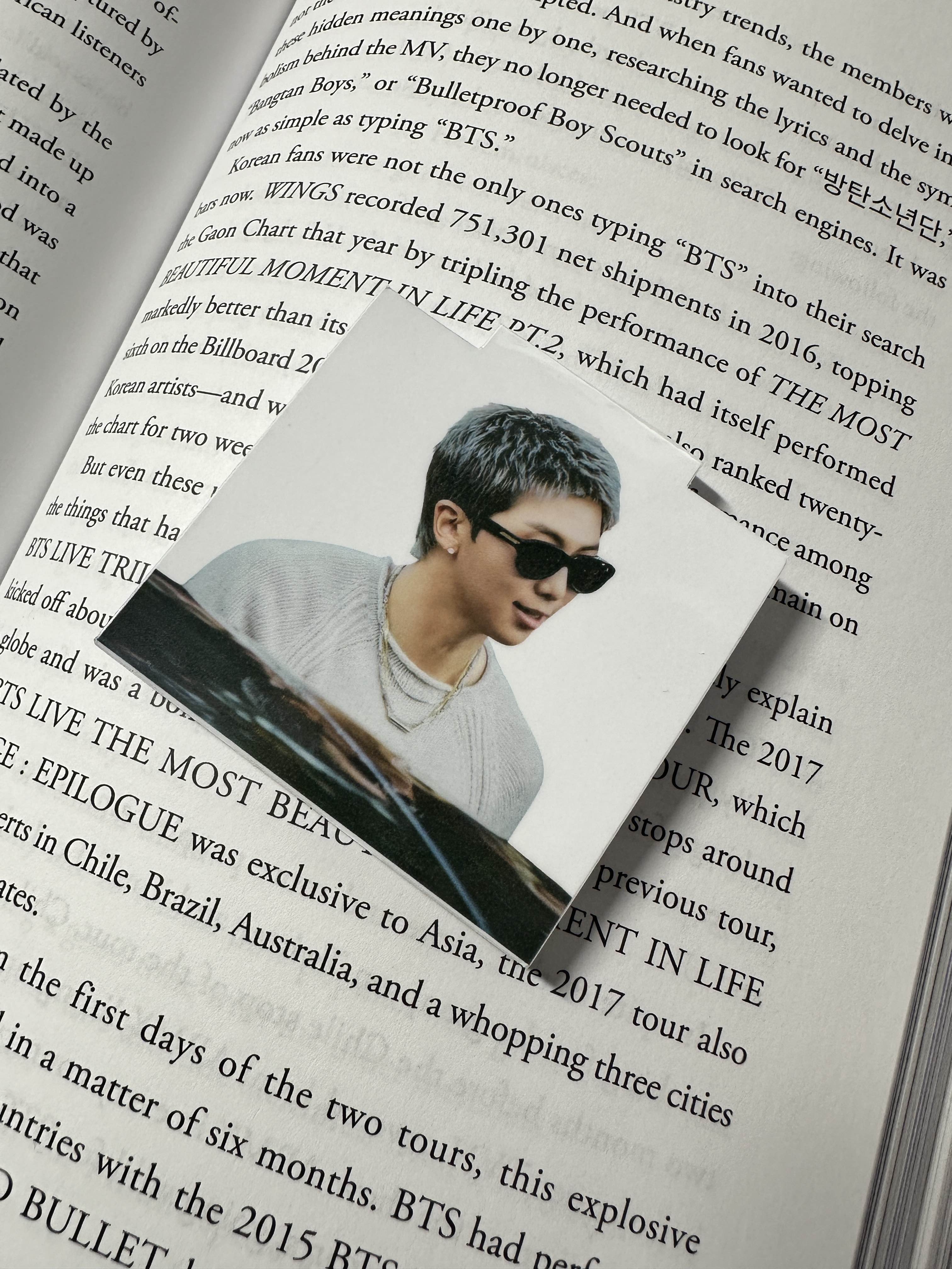 ❥ BTS RM Magnetic Bookmarks