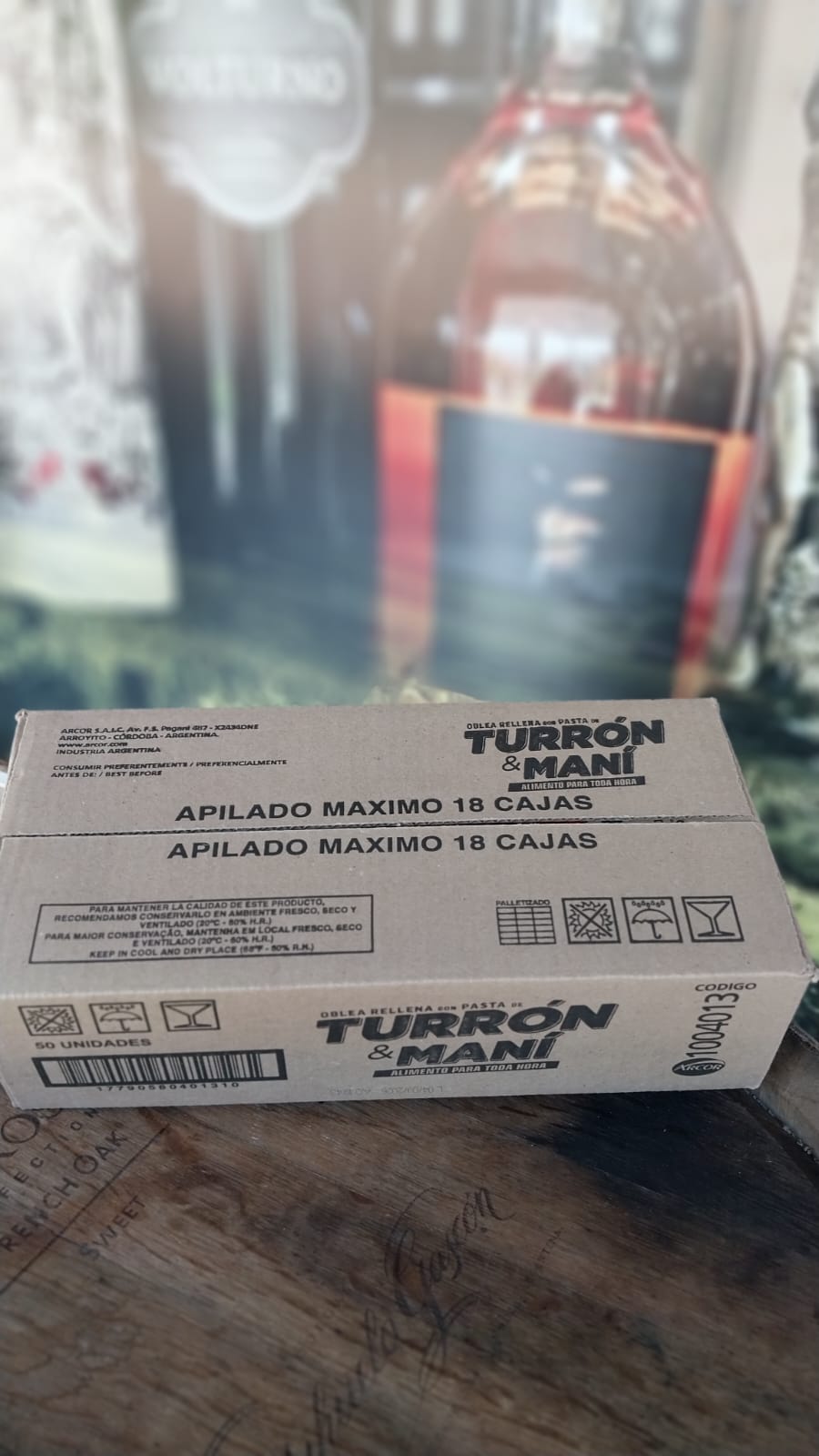 CAIXA TURRÓN & MANÍ 50 UNIDADES 
