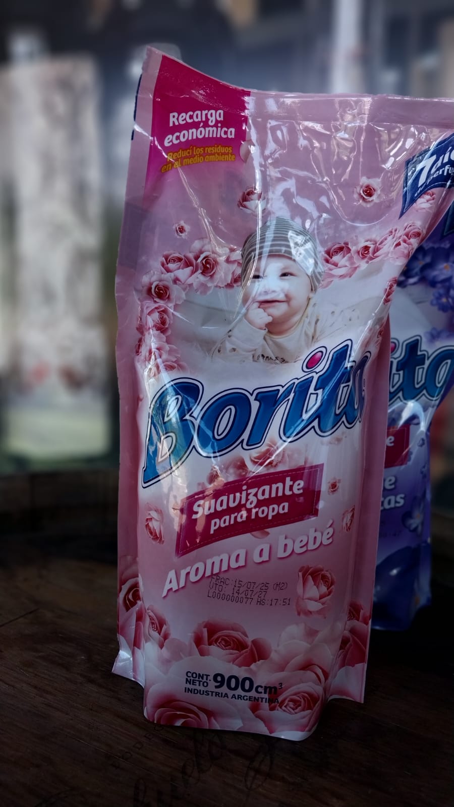 BORITA SUAVIZANTE PARA ROPAS AROMA A BEBÊ 900ML
