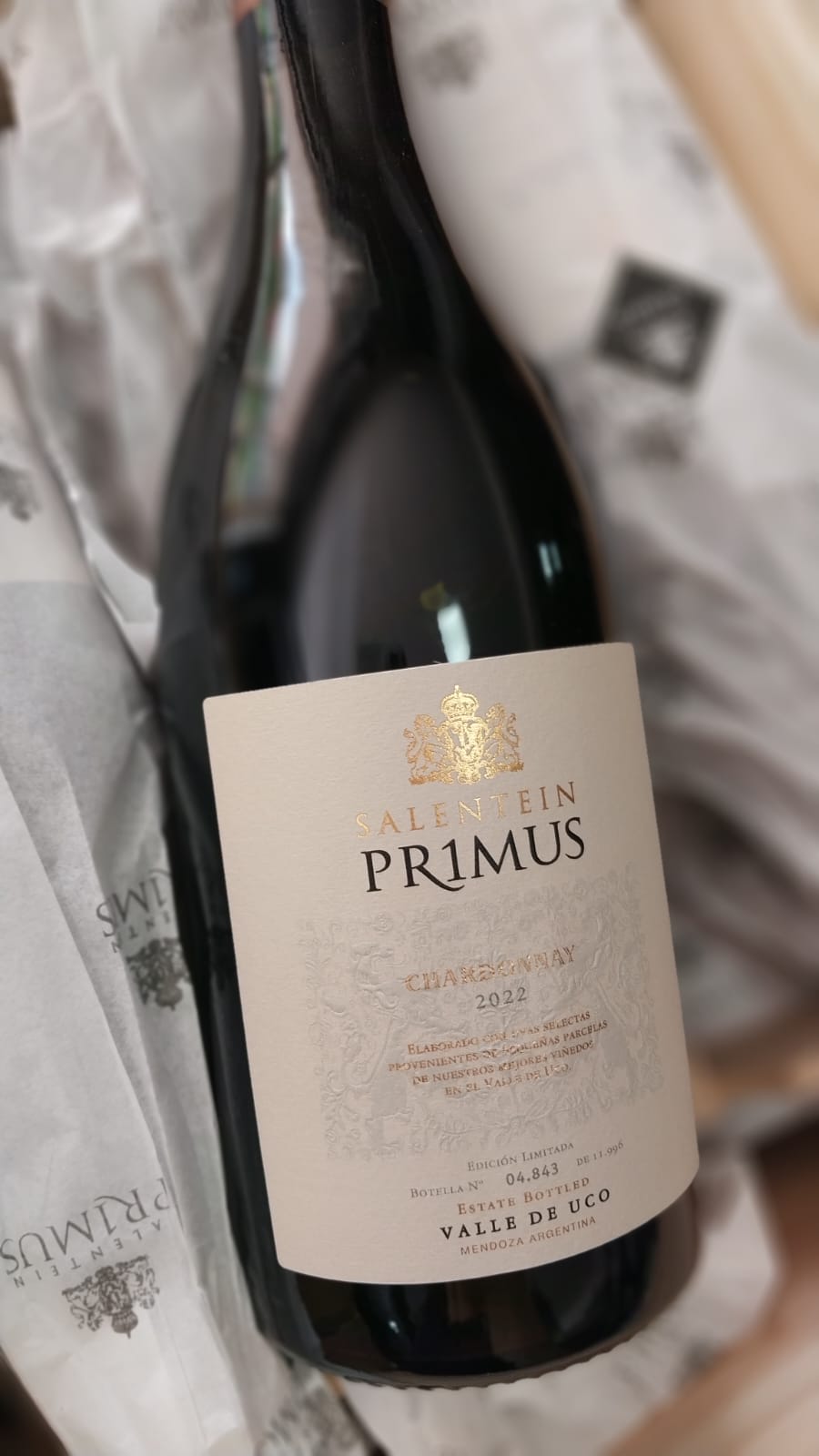 VINHO BRANCO SALENTEIN PR1MUS CHARDONNAY