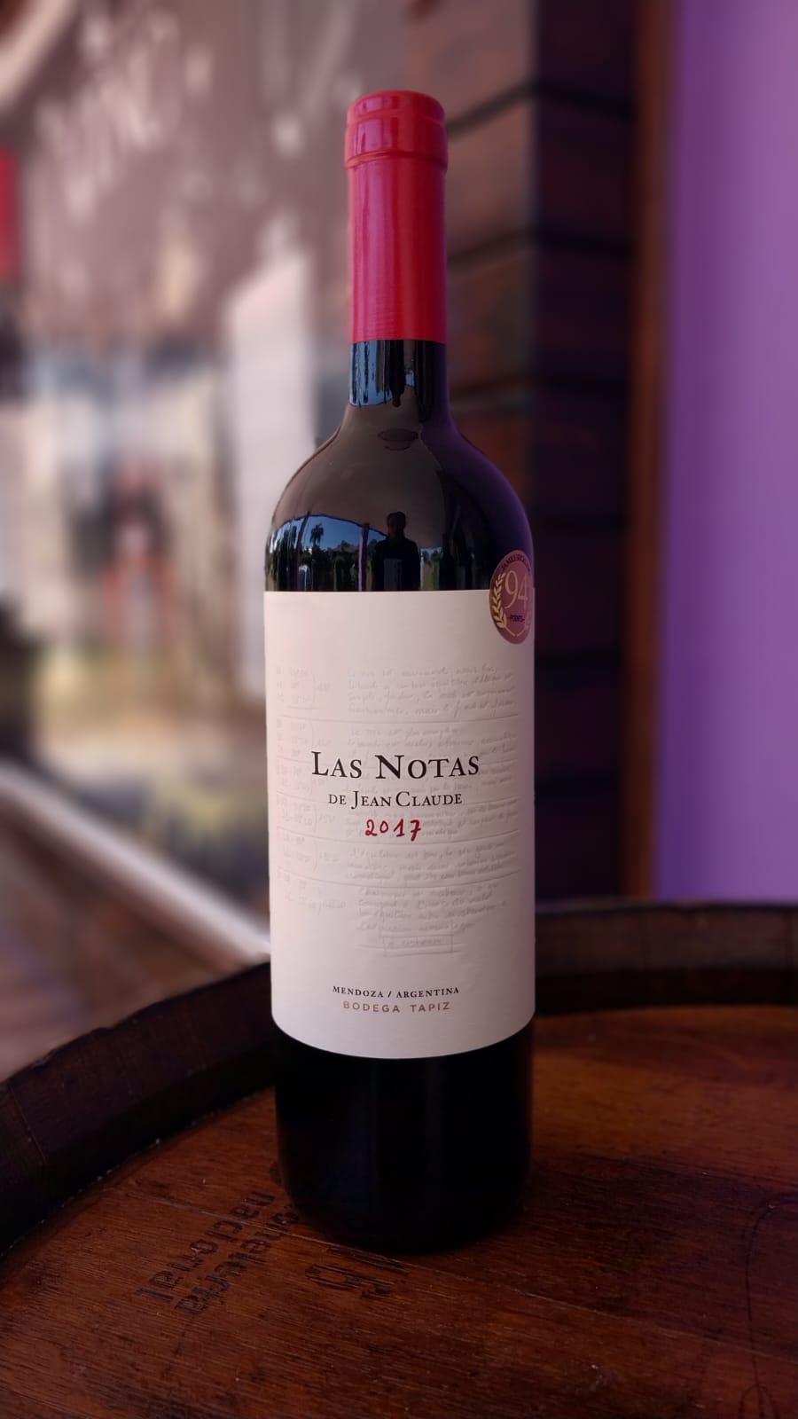 VINHO TINTO LAS NOTAS DE JEAN CLAUDE SAFRA 2017