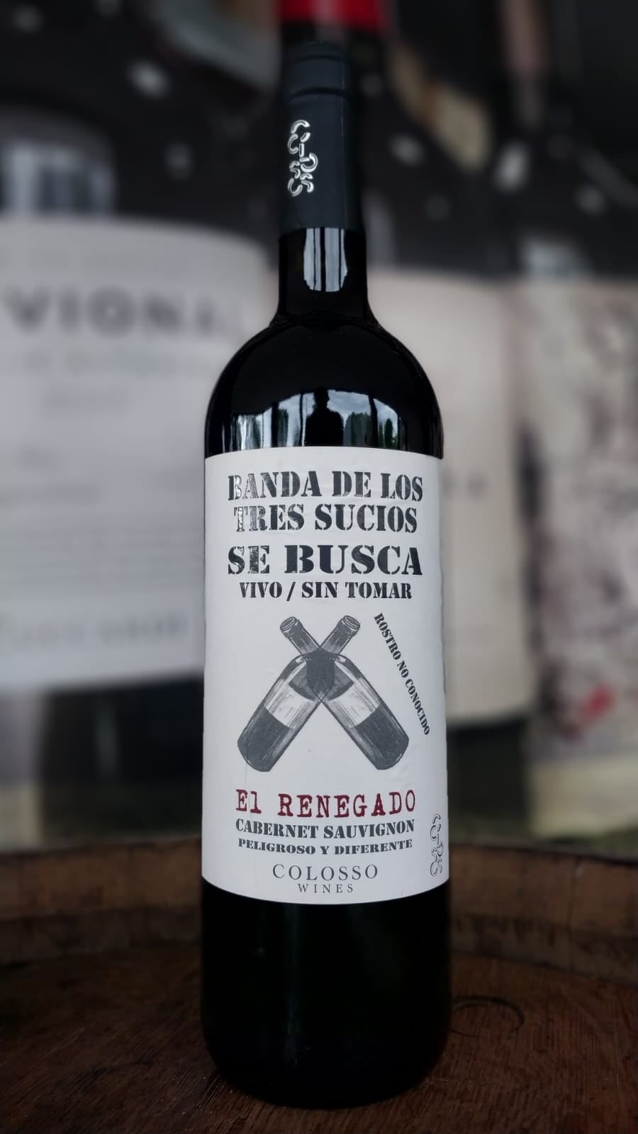 VINHO TINTO BANDA DE LOS TRES SUCIOS EL RENEGADO CABERNET SAUVIGNON
