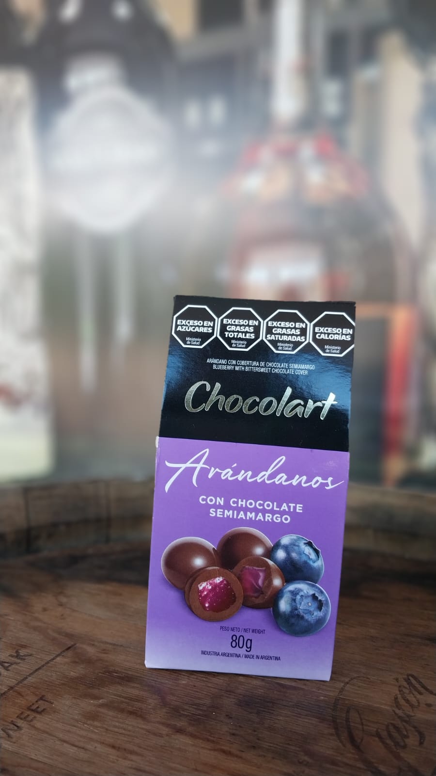 CHOCOLART ARÁNDANOS CON CHOCOLATE SEMIAMARGO 80G