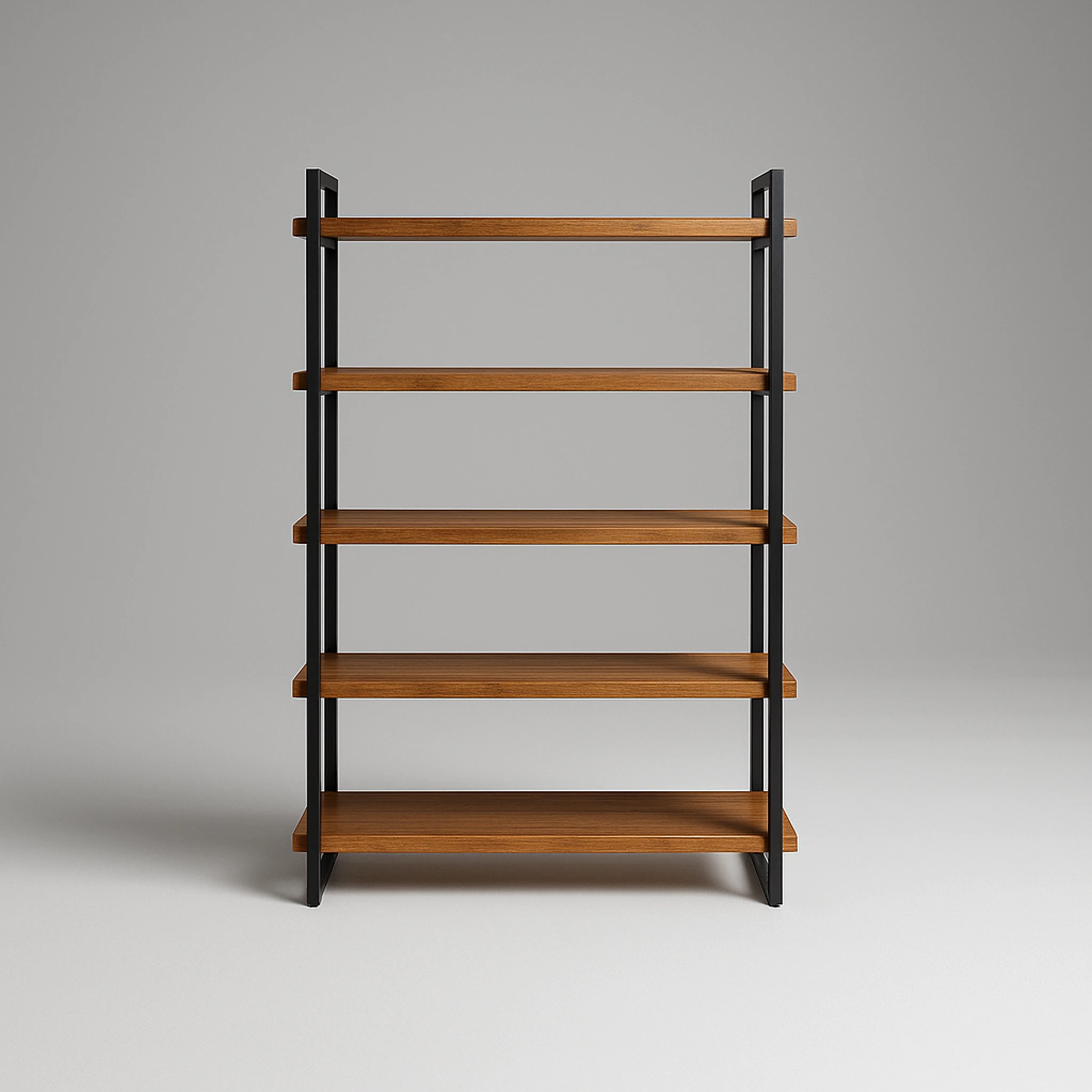 Biblioteca / Estantria de hierro y madera estilo tipo industrial