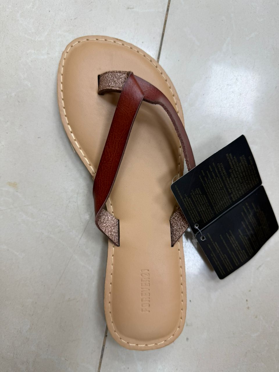 Sandale femme marron