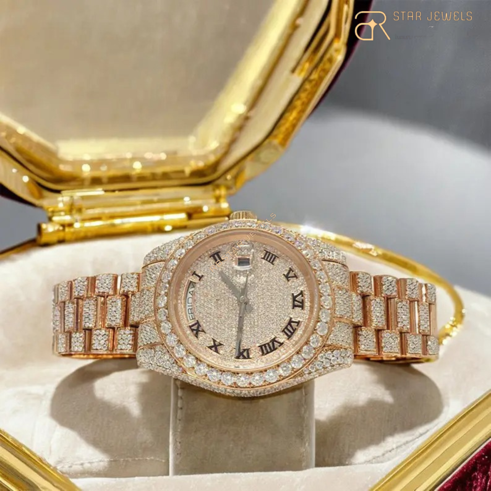 Luxury diamond-studded watches that elegance in every detail