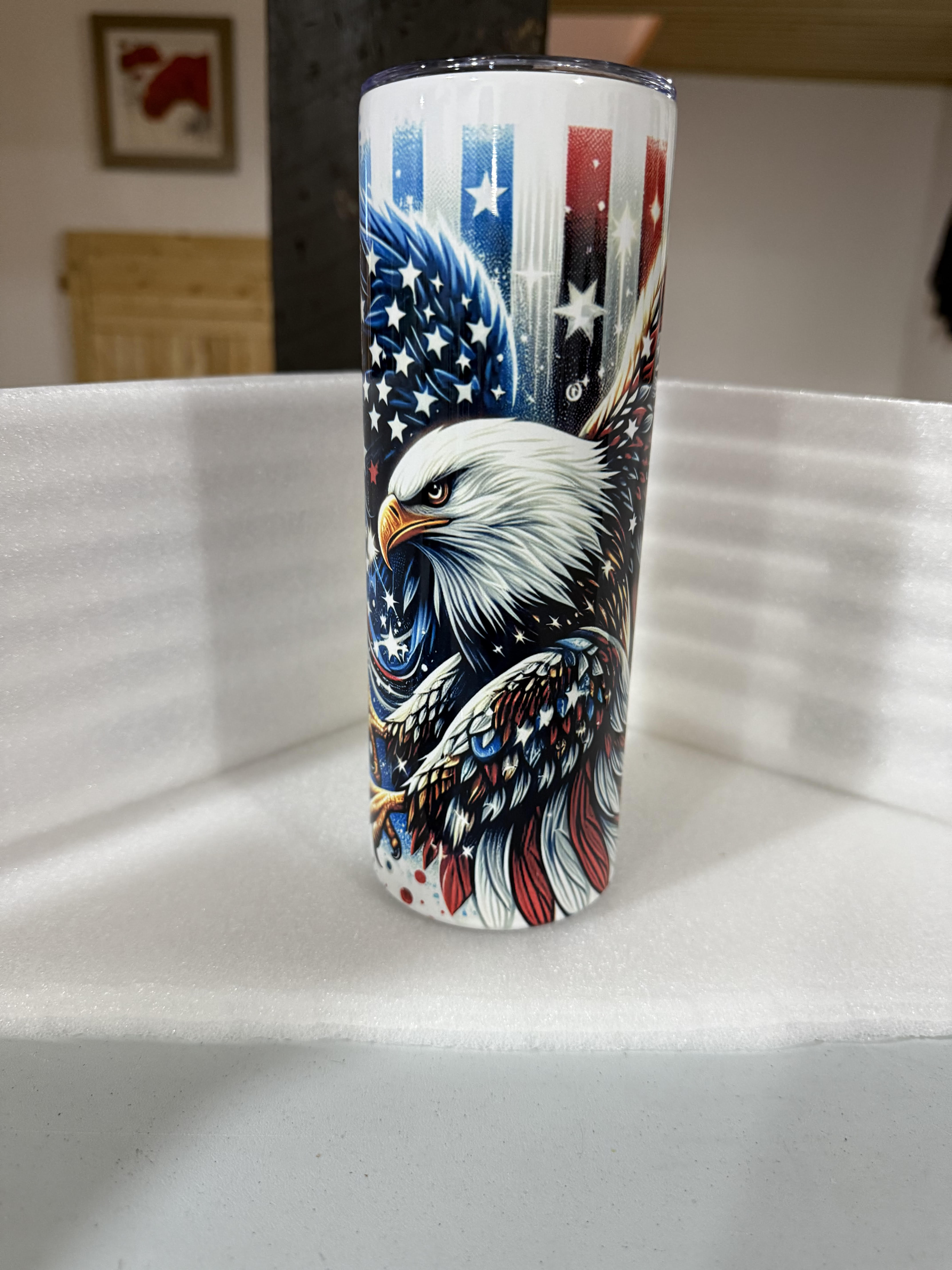 Patriotic Eagle Tumbler