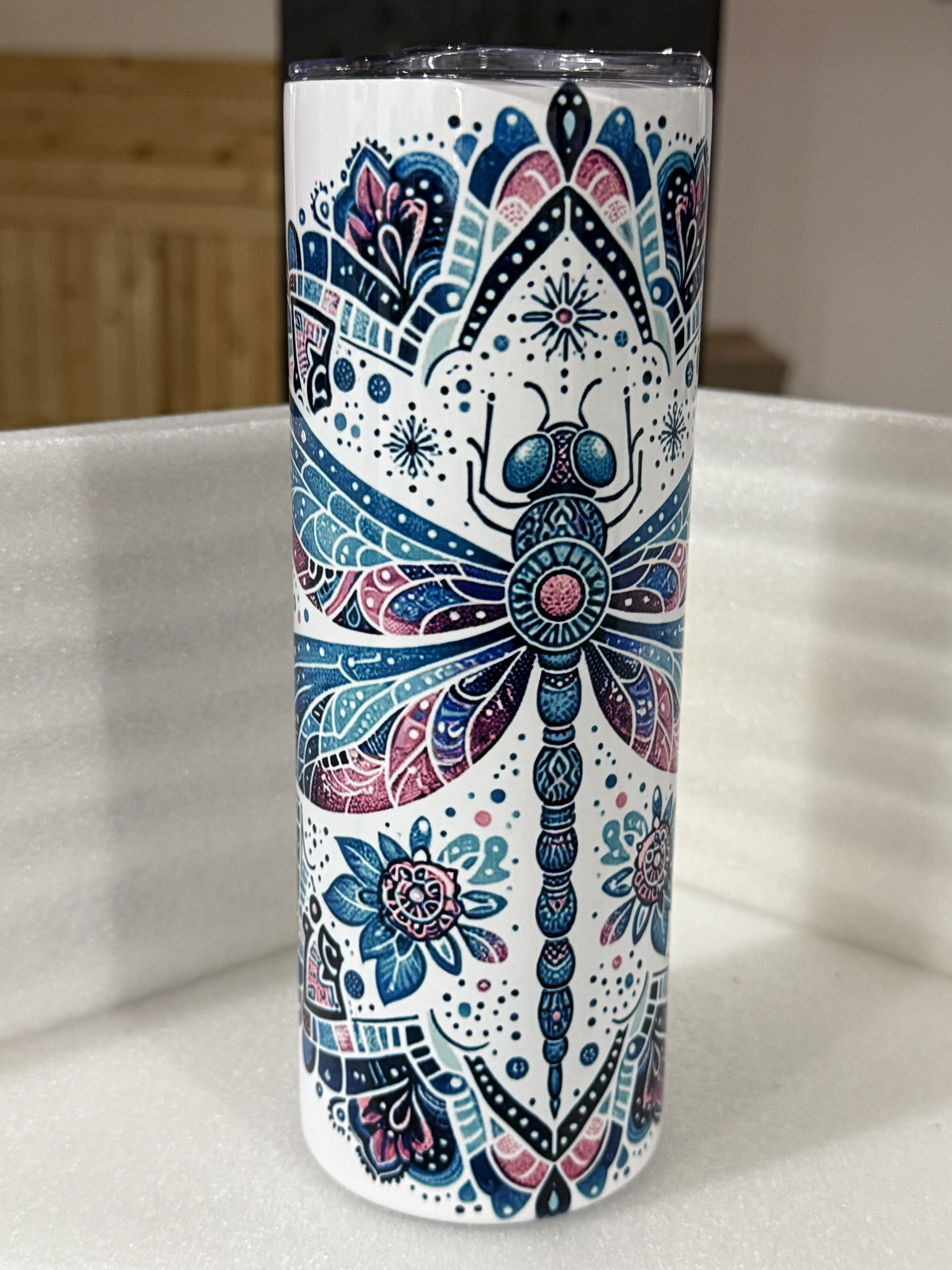 Dragonfly Mandala Tumbler