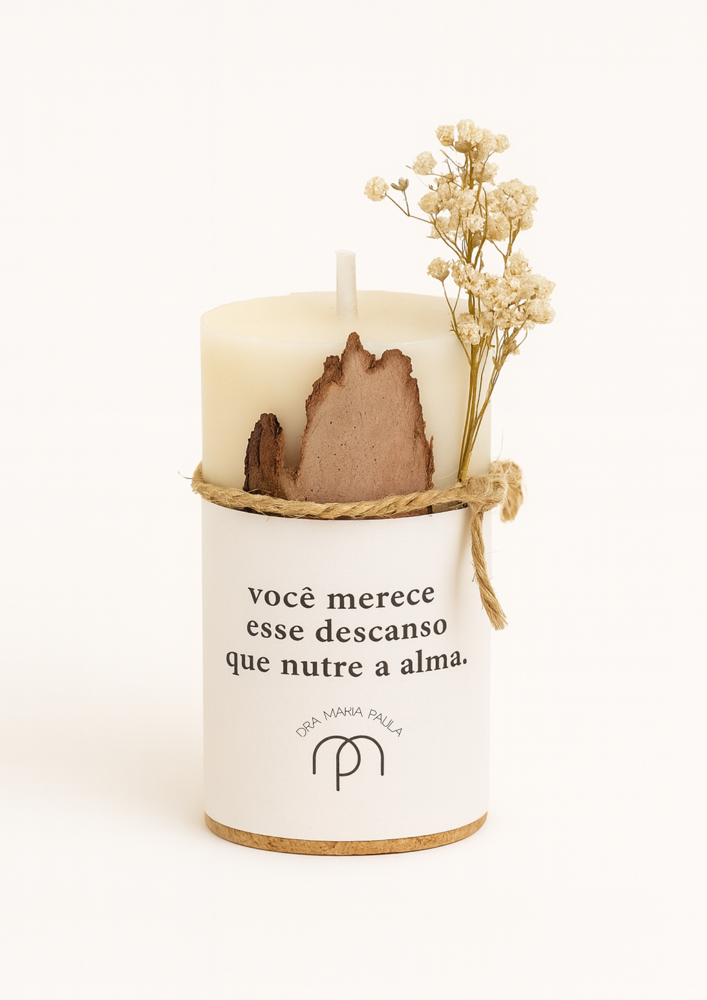 Vela Aromática "você merece esse descanso que nutre a alma"