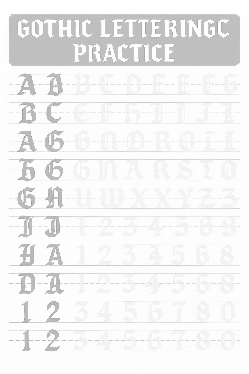 Ebook de Lettering gótico