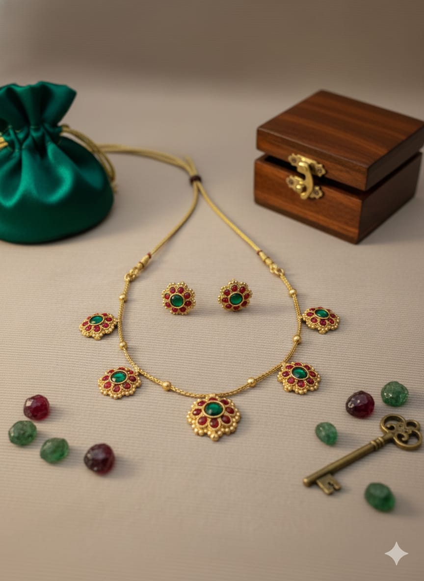 The Riva Necklace Set with Earrings Jewelry Set
