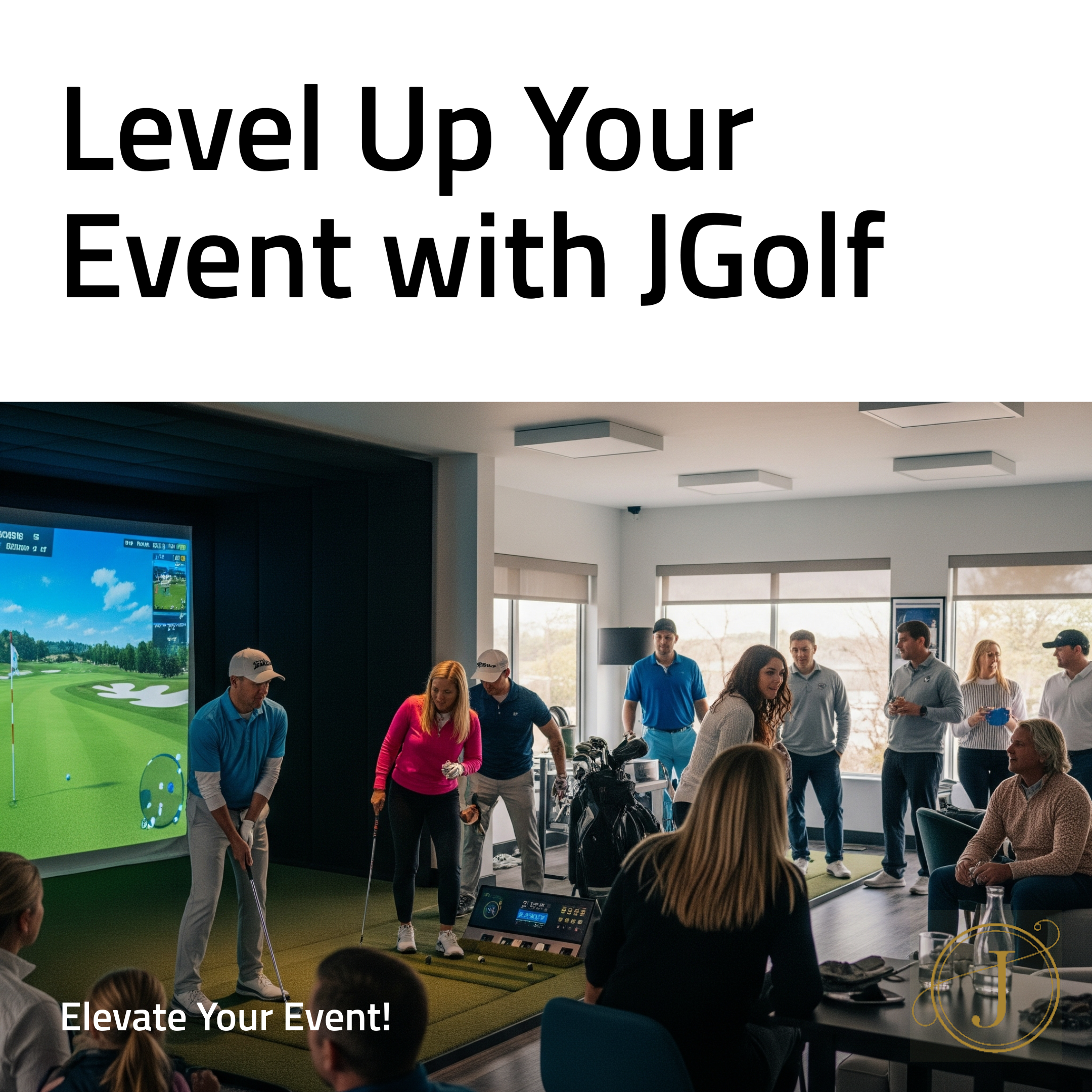 Miete den Jgolf Simulator für halbtägige Events