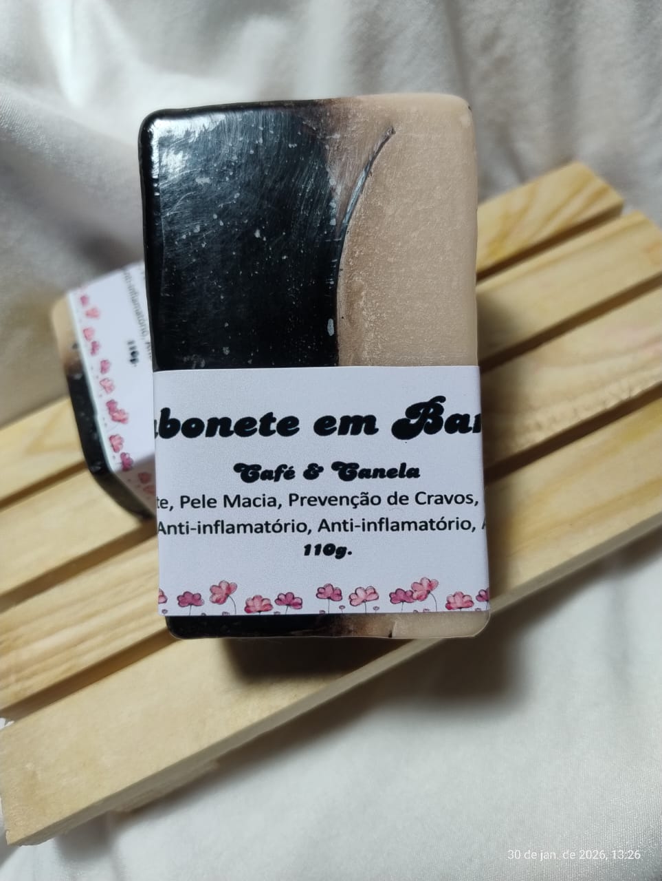 Sabonete em Barra Café & Canela