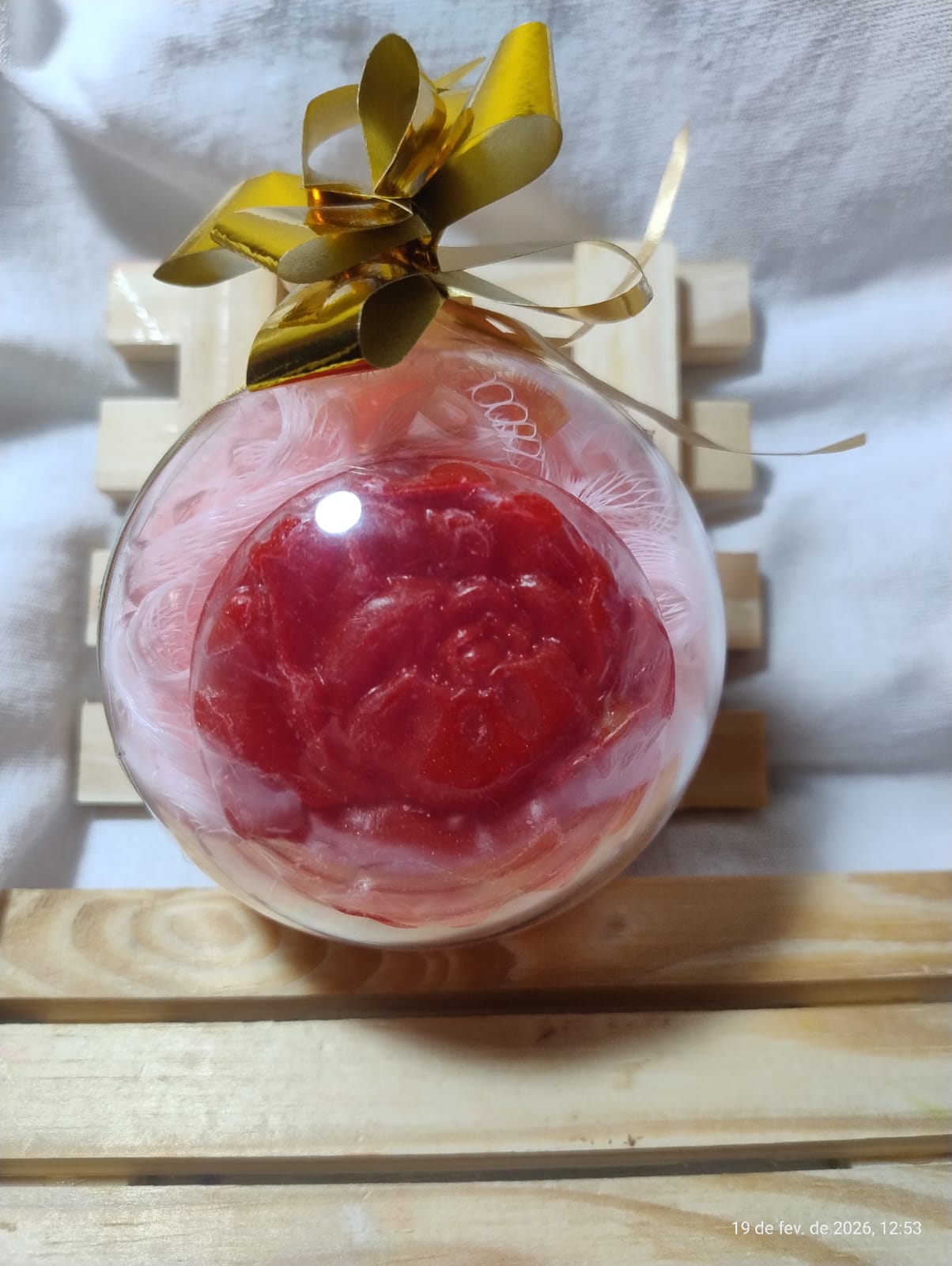 Sabonete Flor em Bola Decorativa