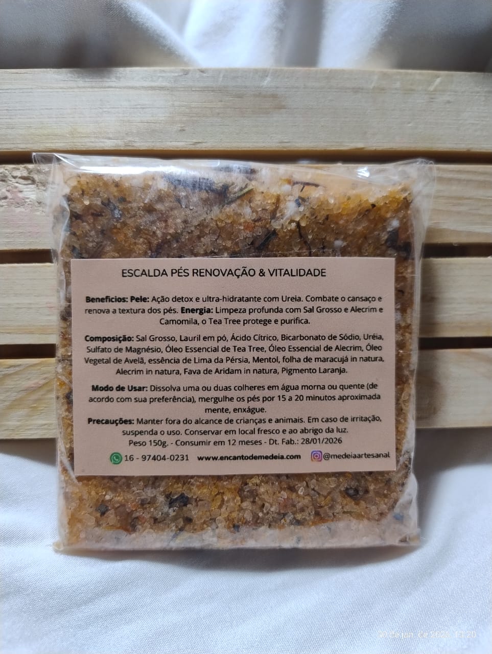 Escalda Pés Lima da Pérsia e Tea Tree - 150g