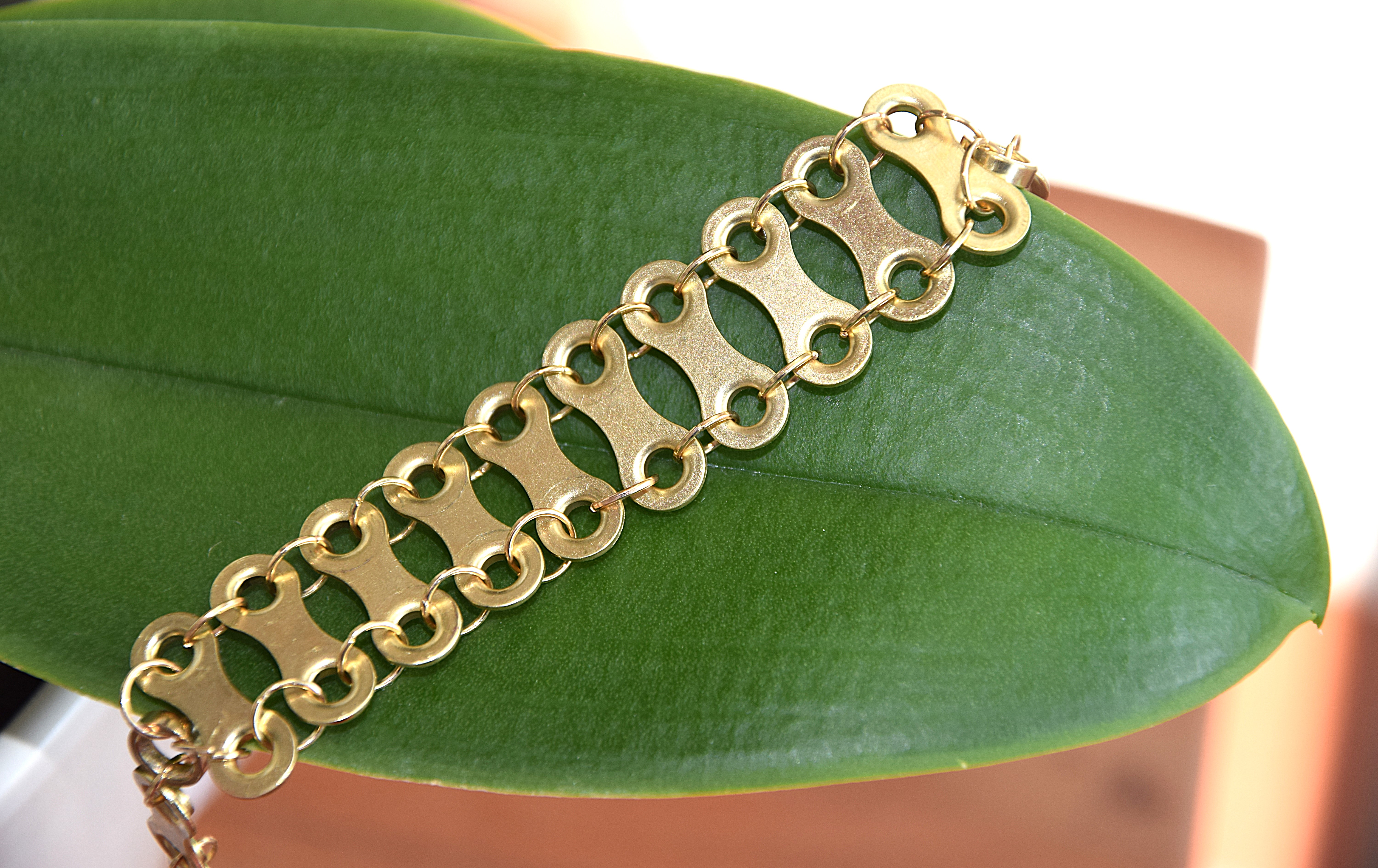 Metallarmband - Einzelglieder quer in Reihe