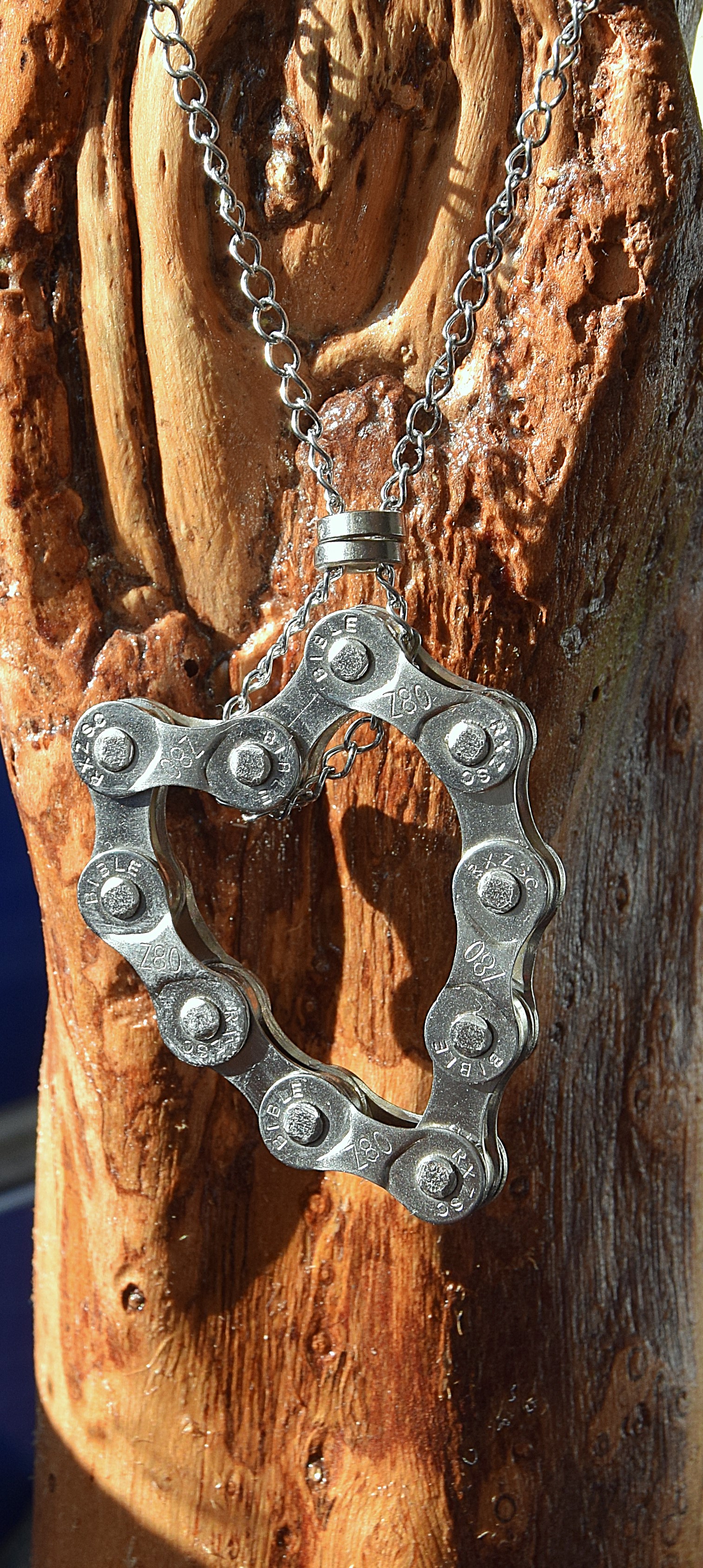 Metallhalskette - Anhänger Herz