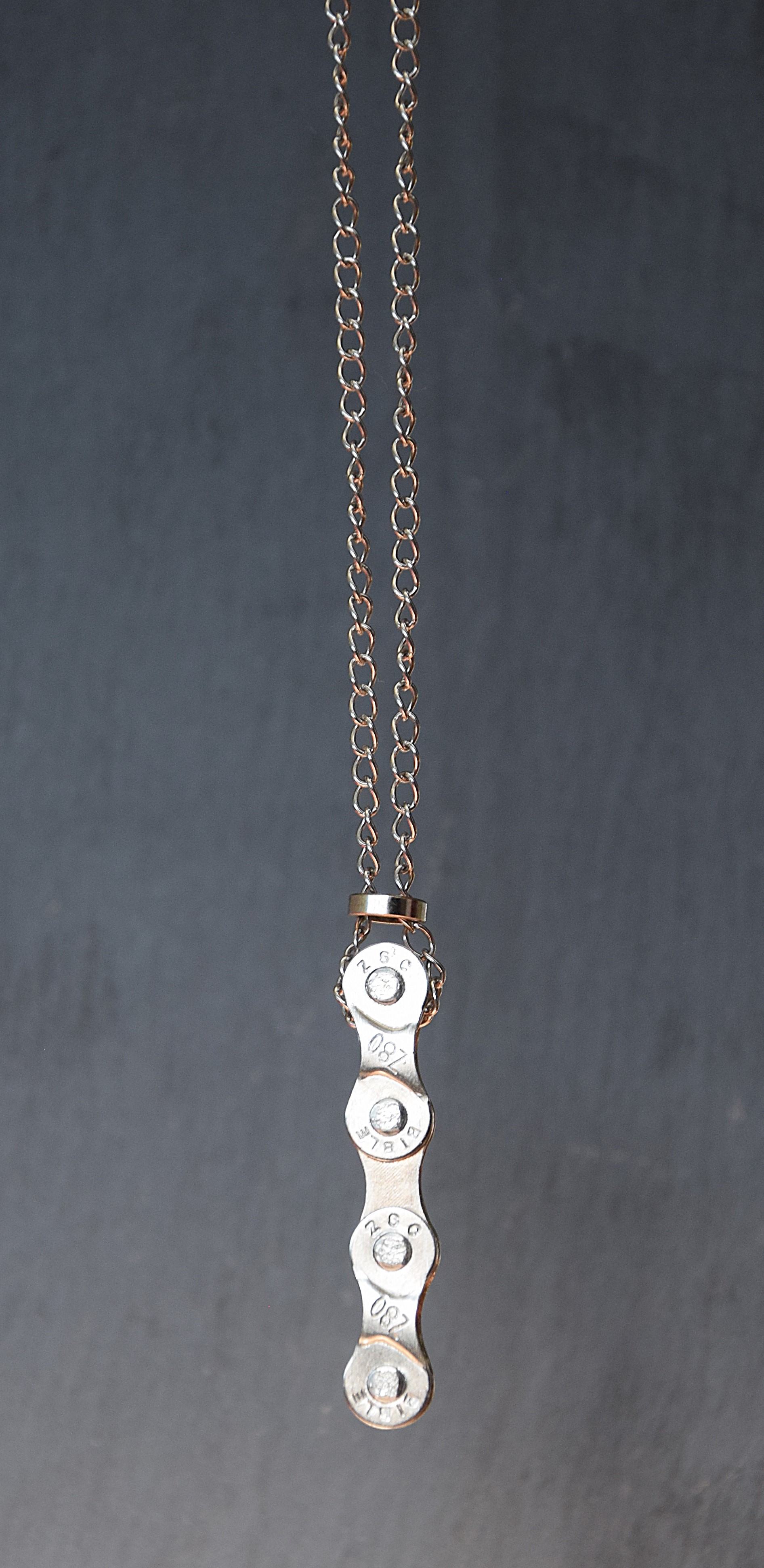 Metallhalskette - Anhänger Langglieder