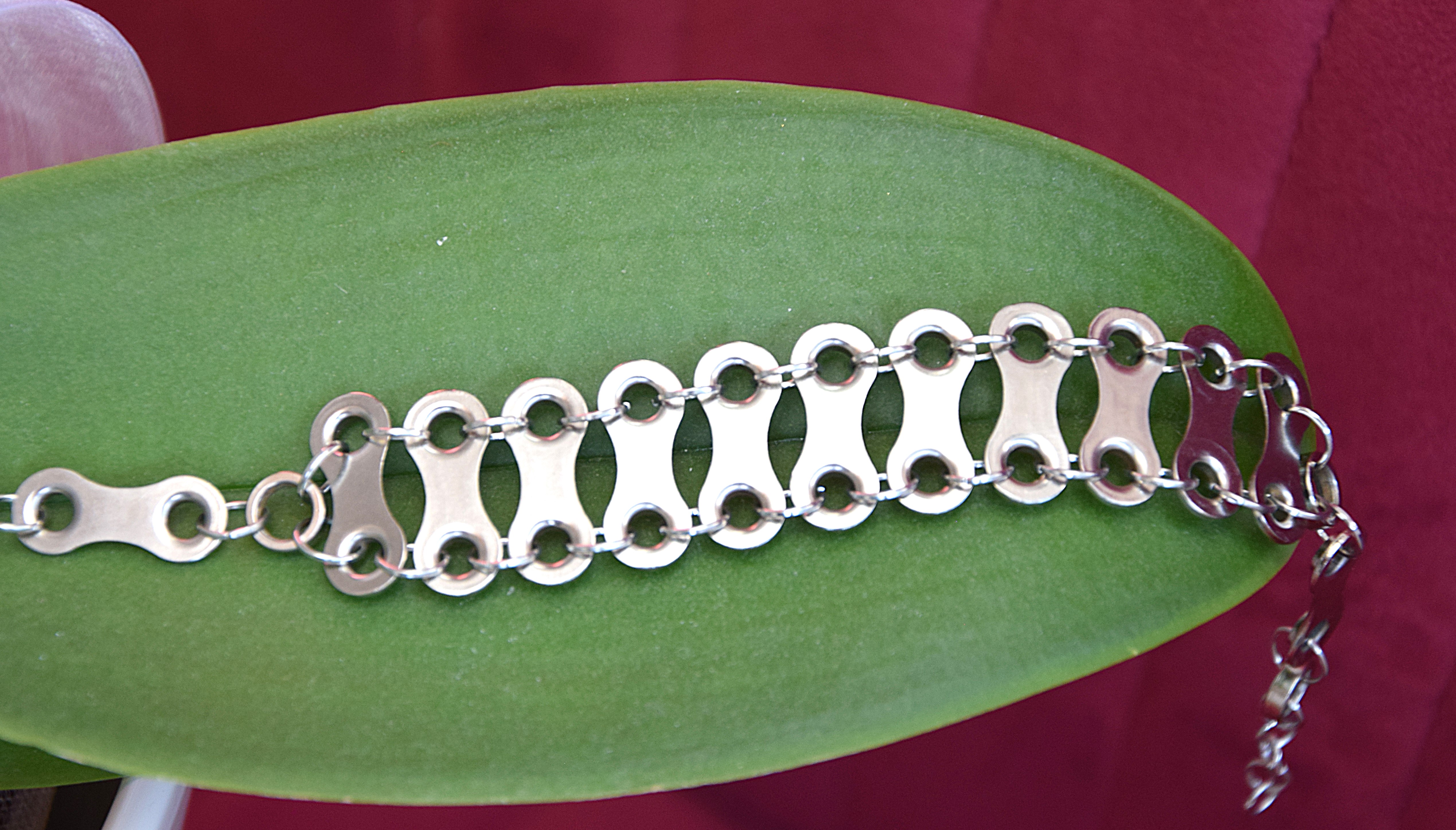 Metallarmband - Einzelglieder quer in Reihe