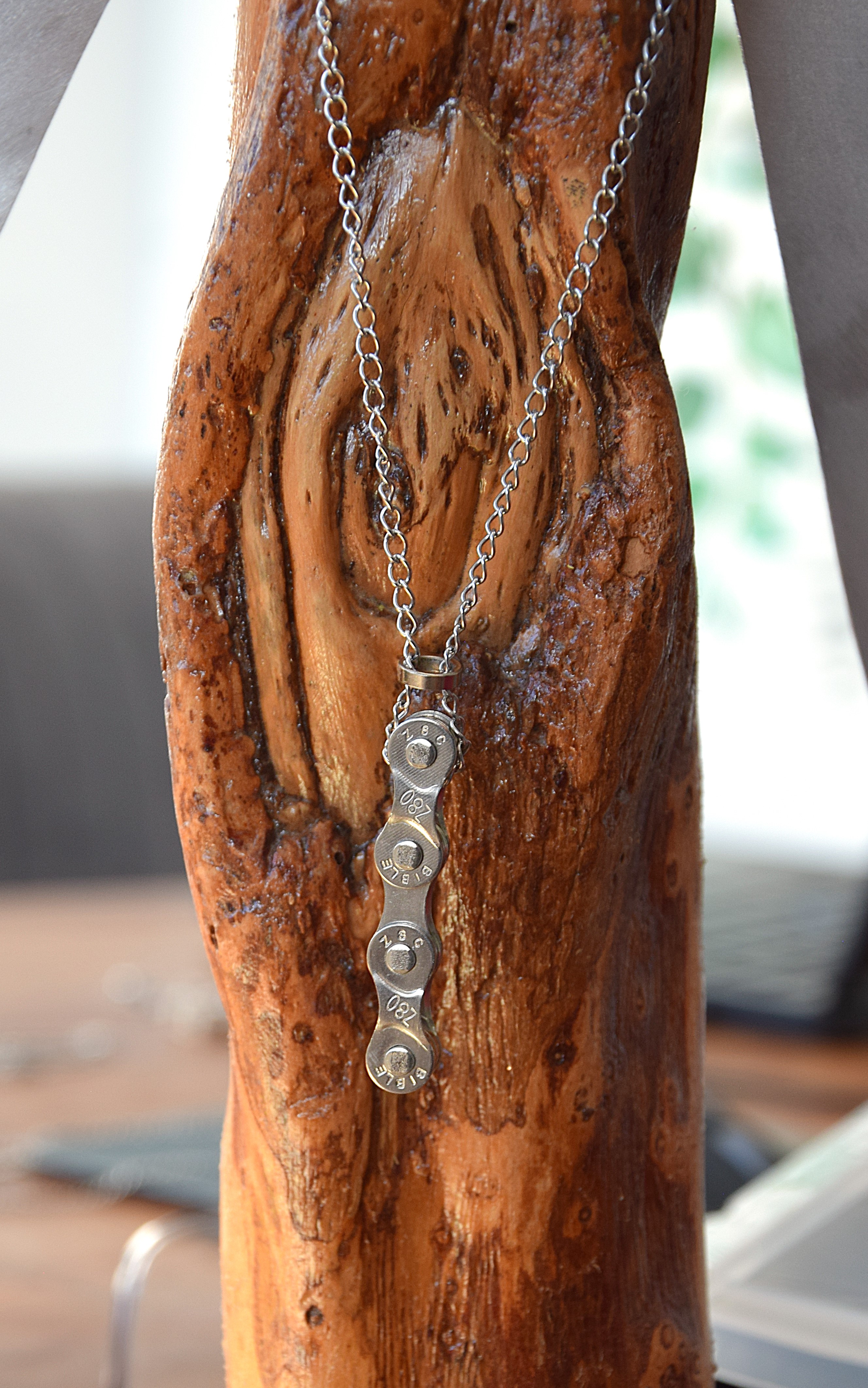 Metallhalskette - Anhänger Langglieder