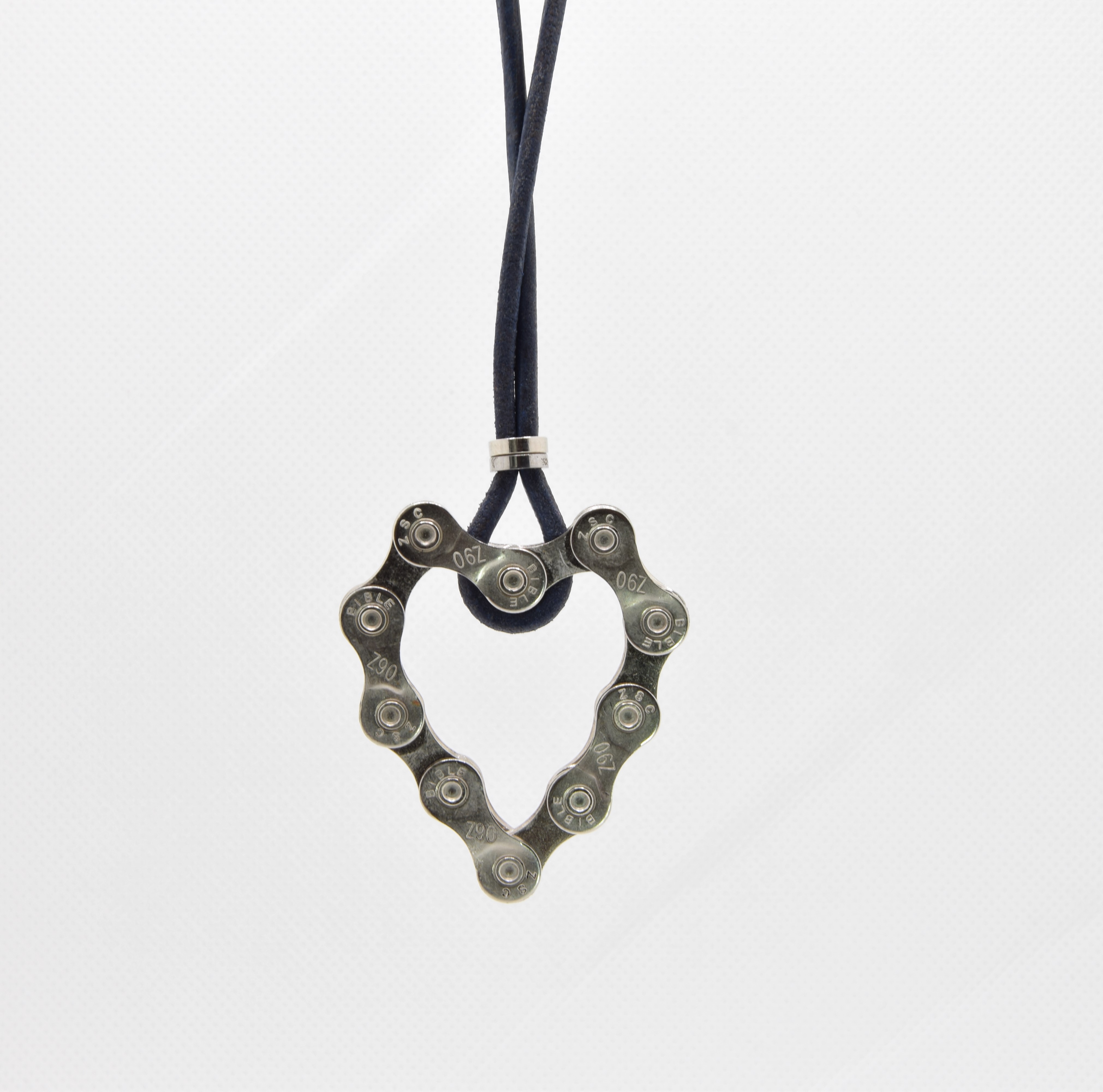 Halskette Leder - Anhänger Herz