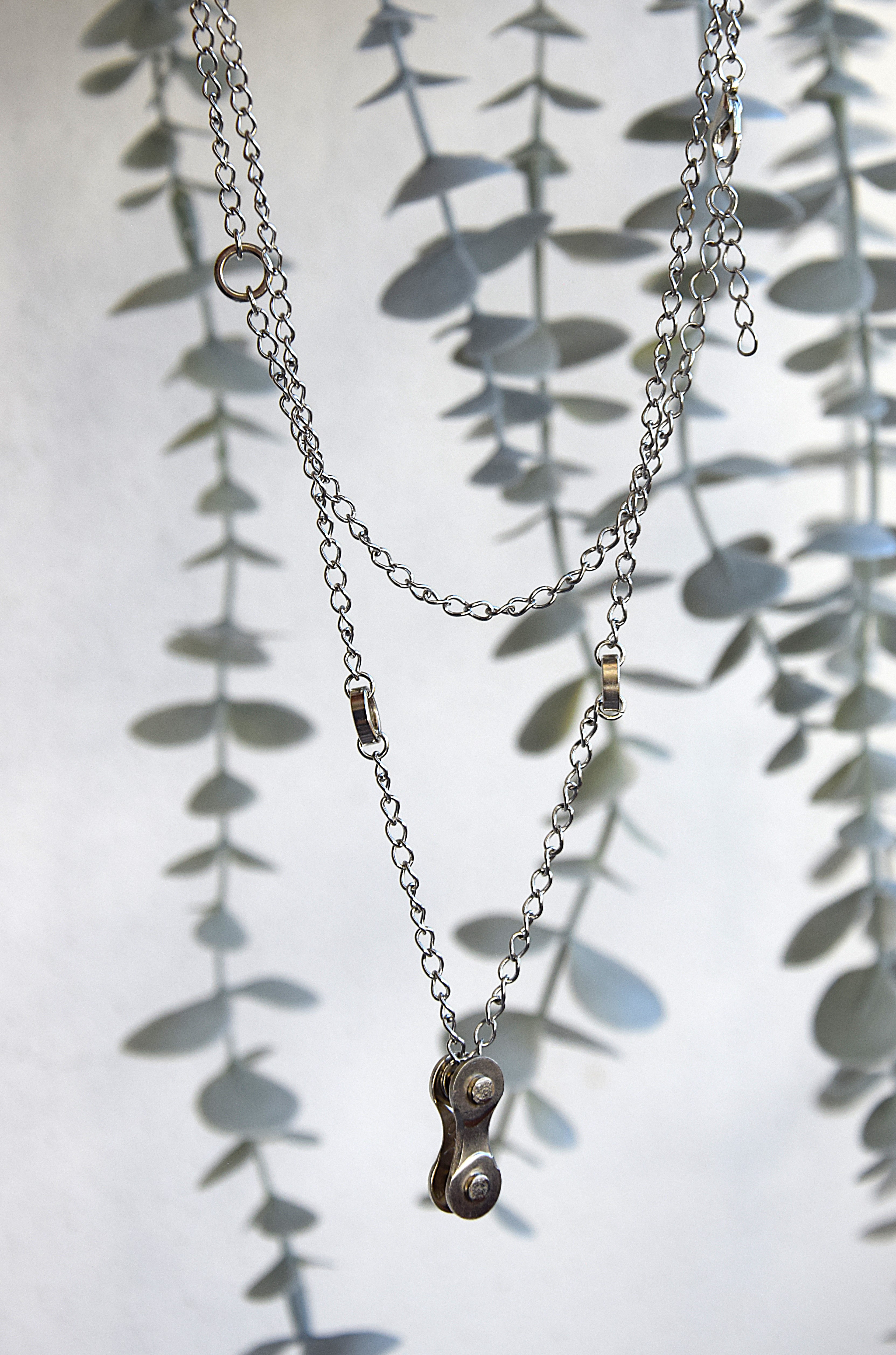 Metallhalskette - Doppelt gewickelt mit Einzelelemente