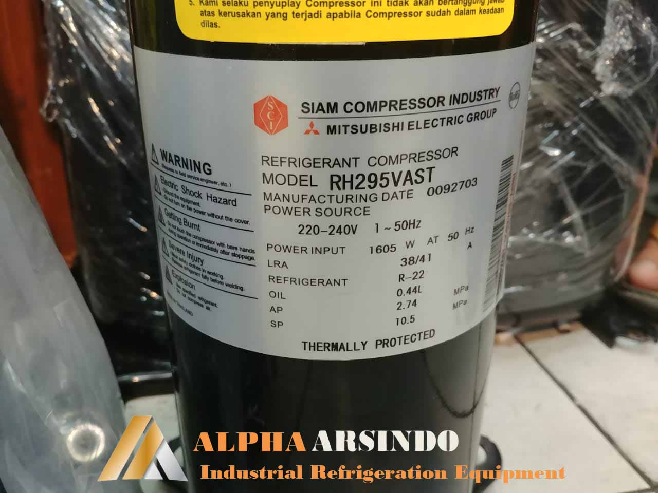 Mitsubishi RH295VAST Compressor