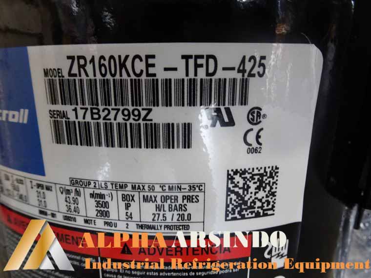Copeland Scroll Compressor ZR160KCE-TFD-425