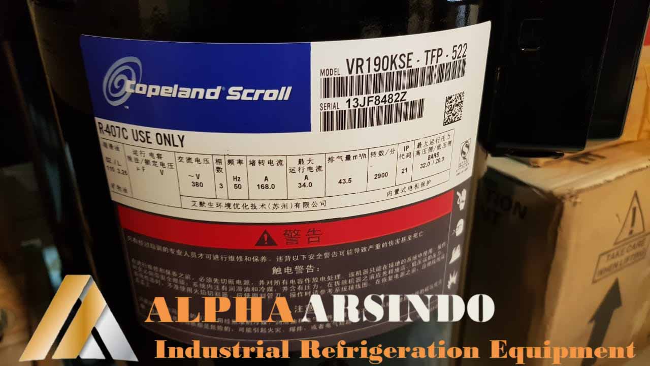 Copeland Scroll Compressor VR190KSE-TFP-522