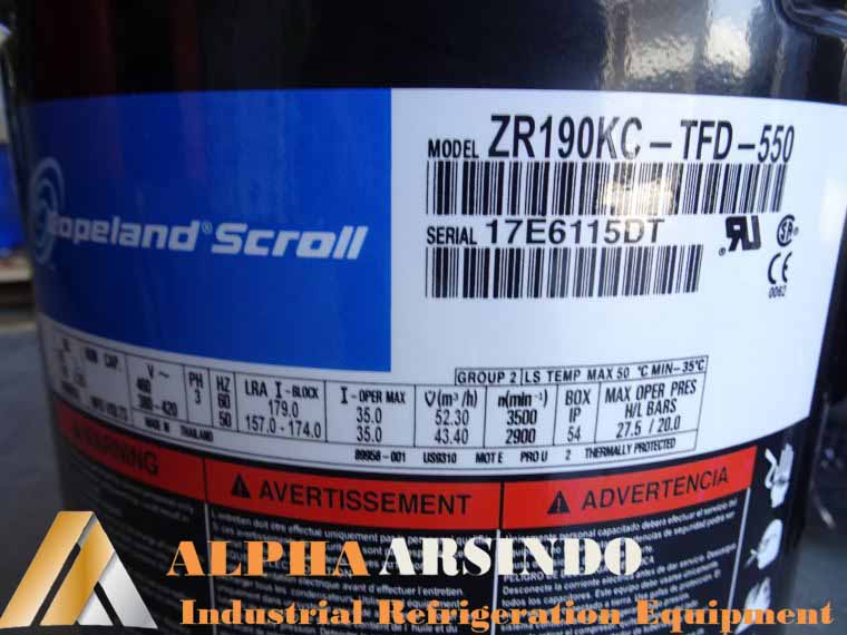 Copeland Scroll Compressor ZR190KC-TFD-550